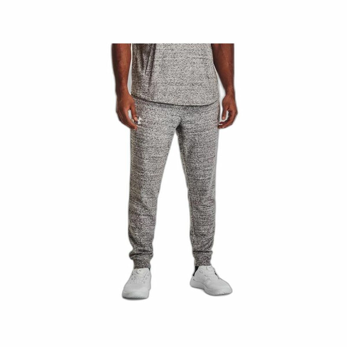 Long Sports Trousers Under Armour Rival Terry Grey Men Fitness-6